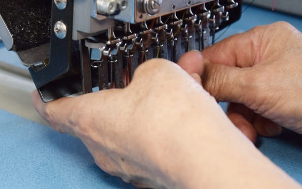 福井の西野マークの刺繍の技術